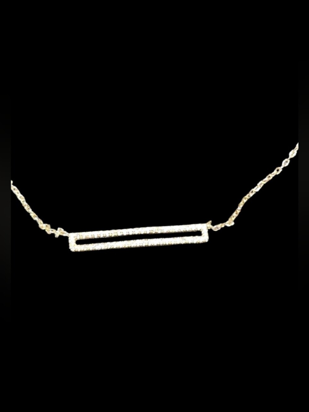 Ross-Simons Diamond Bar Necklace
